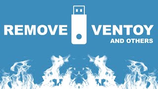 Ventoy rufus and Winsetup Removal  Format USB Quickly Diskpart and Disk Management [upl. by Aicilev]