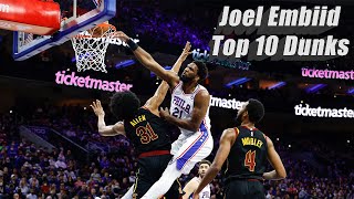 Joel Embiid Top 10 Dunks ᴴᴰ [upl. by Neural]