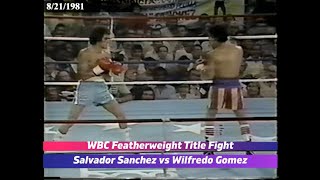 Salvador Sanchez vs Wilfredo Gomez [upl. by Lynsey972]