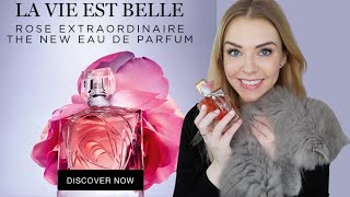 NEW LANCOME LA VIE EST BELLE ROSE EXTRORDINAIRE PERFUME REVIEW 🌹  Soki London [upl. by Htrow]