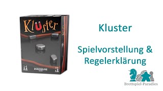 Kluster  Spielvorstellung  Review und Spielregeln [upl. by Yddeg885]