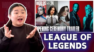 Arcane Fan Reacts to quotWorlds 2024 Final Opening Ceremony ft Linkin Park Ashnikko and Morequot [upl. by Gerger265]