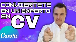 Curriculum Vitae Paso a Paso con Canva│Plantilla para CV desde Cero [upl. by Alexis608]