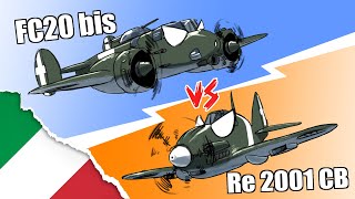 FC20bis VS Reggiane 2001  War Thunder ita [upl. by Sirovaj326]