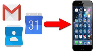 How to Add Your Gmail Contacts and Google Calendar to Your iPhone or iPad [upl. by Nathanial]