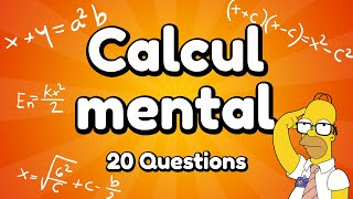 Quiz  Calcul Mental  20 Questions [upl. by Onek81]