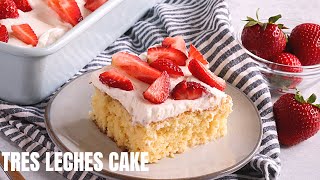 EASY TRES LECHES CAKE  Jehan Can Cook  Easy Cake Recipe [upl. by Ahtivak]