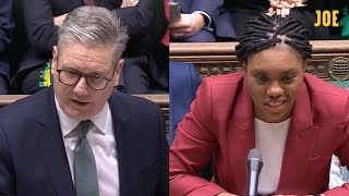 HIGHLIGHTS Keir Starmer laughs at Kemi Badenoch’s “fantasy questions” at PMQs [upl. by Cynthla]