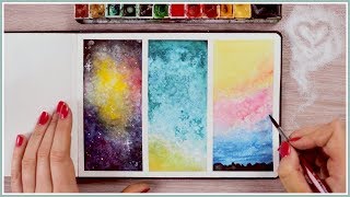 Using Salt  Watercolor Painting Ideas amp Techniques for Beginners Art Journal Thursday Ep 44 [upl. by Ymeon]