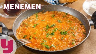 Menemen Tarifi  Kahvaltı Tarifleri  Yemekcom [upl. by Boles403]