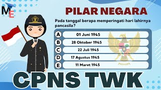 Tes Wawasan Kebangsaan Indonesia  Pilar Negara 30 Soal  CPNS 2024 [upl. by Gurl]