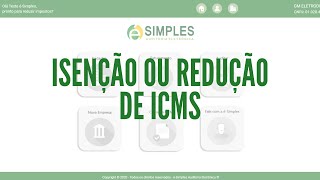 Isencao ou reducao de ICMS [upl. by Hukill]