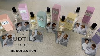 방탄소년단 향수 리뜰리에 데 섭틸 퍼퓸 언박싱 amp 리뷰  BTS LATELIER des SUBTILS perfume unboxing amp review [upl. by Aerdnwahs]