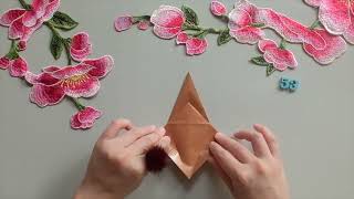 Easy to make a Origami crane [upl. by Odom773]