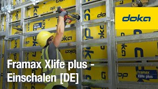 Rahmenschalung Framax Xlife plus  Einschalen DE [upl. by Lashonda43]