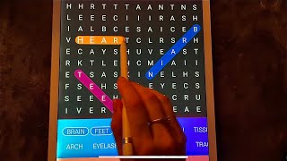 😴 iPad ASMR  SUPER RELAXING Anatomy WORDSEARCH  Clicky Whispering [upl. by Rehpotsyrhc]