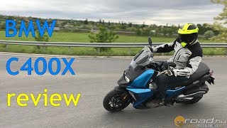 BMW C400X medium size scooter review 4K  Onroadbike [upl. by Ellenrad639]