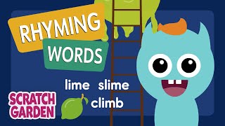 Rhyming Words  Monsters Learn English  Scratch Garden [upl. by Selmore77]