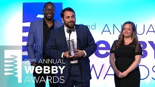 STowns 5Word Speech at the 22nd Annual Webby Awards [upl. by Laurella687]