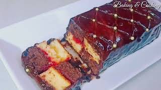 Battenberg Cake Recipe  Eggless amp Without Oven  Chocolate Almond Battenberg Cake Easy Cake Recipe [upl. by Wareing]