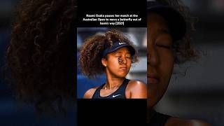 Naomi Osaka pauses her match at the Australian Open to move a butterfly out of harms way 2021 [upl. by Maryjane]