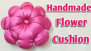 Flower shaped cushion design very easy and step by step in hindi  Laddu cushion design [upl. by Ettennat]