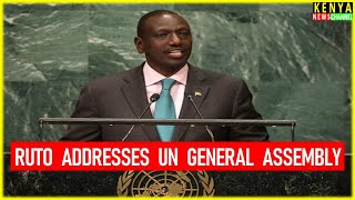 Ruto IMPRESSES World Leaders with POWERFUL speech today at United Nations General Assembly UNGA [upl. by Enawtna288]