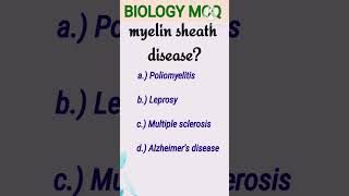 myelin sheath diseaseneetmcqsmedicaleducation [upl. by Wyatt]