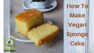 How To make A Vegan Sponge Cake recipe video [upl. by Yesnel]