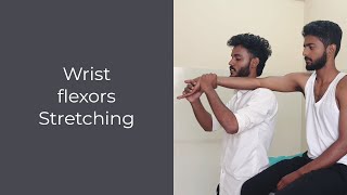 wrist flexor stretching [upl. by Roskes]