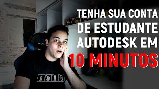 Tenha sua Conta de Estudante na Autodesk em 10 Minutos [upl. by Crescint]