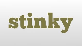 stinky meaning and pronunciation [upl. by Ellessig]