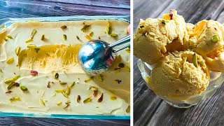 Mango Ice Cream Recipe Only 3 Ingredients  How to make Mango Ice Cream at Home [upl. by Enwad688]