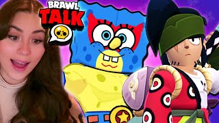 BRAWL TALK  NEW BRAWLERS KENJI  MOE  SPONGEBOB SKINS  MORE [upl. by Reni279]