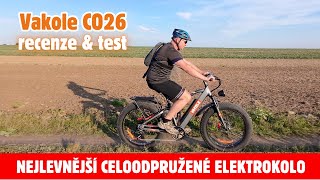 ❗️RECENZE celoodpruženého elektrokola 🚴‍♂️ Vakole CO26 s cenovkou 30 000 Kč [upl. by Adlecirg]