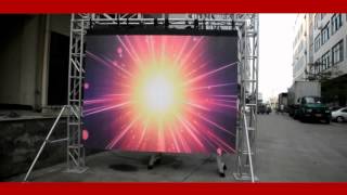 Outdoor mobile P6mm flexible LED video curtain panel display portable for rentaltourslive show [upl. by Anemaj361]