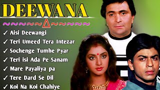 Deewana Movie All Songs ❤️ Audio Jukebox💖 Rishi Kapoor amp Divya BhartiShahrukh KhanMovie jukebox [upl. by Hawthorn]