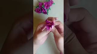 easy foamiran flower foamcraft foamsheetcraft [upl. by Irami]