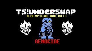 TSUnderSwap Genocide Crossbones Sans Fight [upl. by Clellan820]