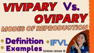 MODES OF REPRODUCTION VIVIPAR  OVIPARY SCIENCE 5 quotTheQsAcademy quotLessons Worth Learningquot [upl. by Laleb749]