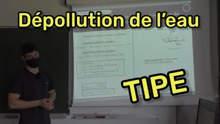 TIPE 7  Dépollution de leau avec des carapaces de crevettes  par Gauthier Pélissou [upl. by Evilo]