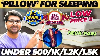 Best Memory Foam Pillow India🔥Best Pillow For Sleeping In India 2024🔥Best Pillow For Neck Pain🔥 [upl. by Laerdna]