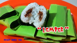 bikin lemper enak isi abon sapi tanpa daun [upl. by Ynnol]