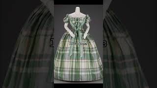 1860 dress 👗  19th century clothing  Victorian style history fashion shorts dress [upl. by Rosanne]