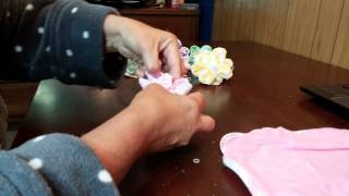 How to make washcloth flowers and suckers [upl. by Sucram218]