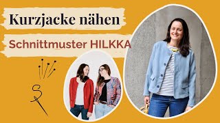 Kurzjacke nähen mit Schnittmuster HILKKA [upl. by Burl995]