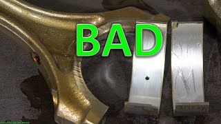 How engine Connecting Rod Bearing becomes BAD [upl. by Karsten626]