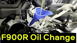 BMW F750 F850 and F900 Oil Change Procedure [upl. by Sielen823]