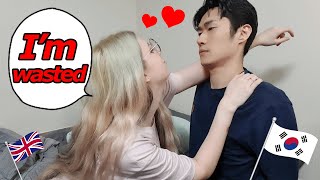 Being Drunk And Leading My Korean Fiance On Prank  Korean British International Couple  국제 커플 [upl. by Jojo]