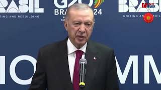 Erdoğan quotİsrail’e Zorlayıcı Tedbirler Şartquot [upl. by Anerdna]